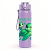 1PC Mom And Me Baby Turtles 750ml Color Plastic Sports Water Bottle Leakproof Flip Straw Lid Suitable for Sports Office Home Use