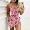 Summer New Style Sea Turtle Print Sleeveless Bodycon Dress with Pockets Sexy Slim Fit Elegant Party Dress