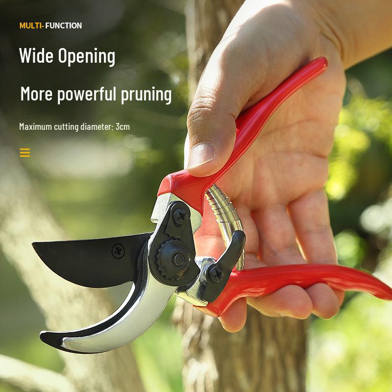 Multifunctional Stainless Steel Pruning Shears for Gardening, Grafting, and Floristry.