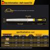 Hongyu Large Diamond Alloy Steel File Set: Flat, Triangular, Semi-Circular