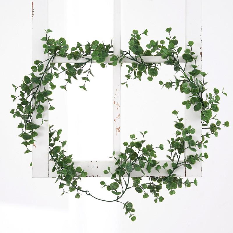 Green Artificial Rattan Wall Hanging Decor For Indoor Home And Photography Props