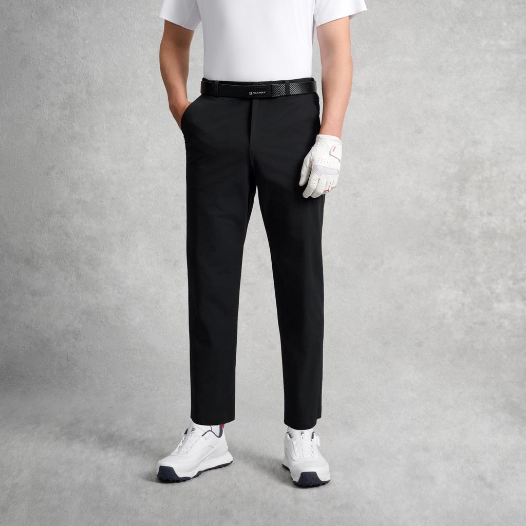 FILA Golf Series Solid Color Comfortable Fitted Casual Pants Men bottoms A11M635821FBK