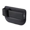 Car Front Seat Gap Filler Car Interior Accessories Portable Storage Box With Cup Holder PU Leather Console Side Gap Universal