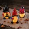 Vinyl Desktop Nightlight Christmas Night Light, Santa Snowman Elk Bell Figurine Lamp, Glowing Small Festive Room Accents LED Tabletop Decor,