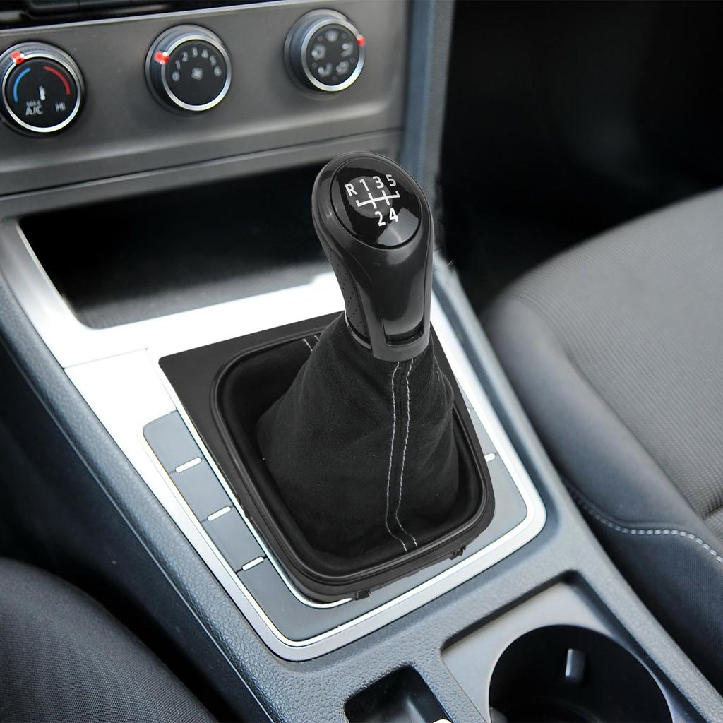 1 Pezzo Pomello Leva Cambio Auto con Soffietto Per Golf Per Jetta 5 O 6 Marce Auto Manuale Leva Cambio Pomello Copertura Antipolvere