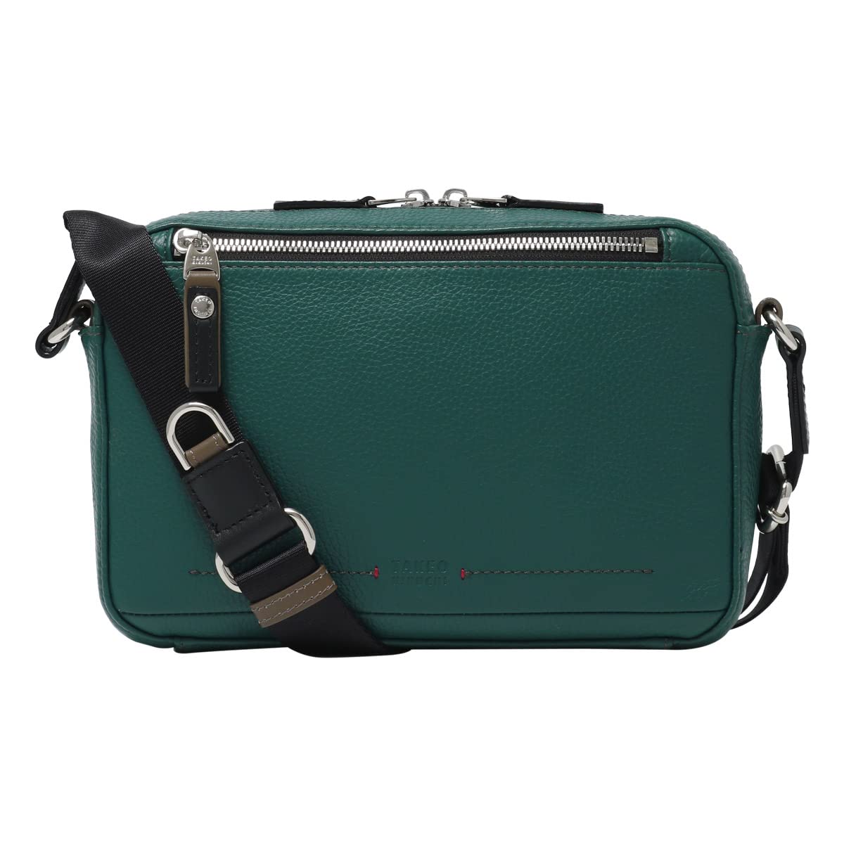 

Shoulder Bag Genuine Leather 718122 Bristol Horizontal Mini Shoulder Adult Leather Cowhide Green [Takeo Kikuchi] Men s [05]