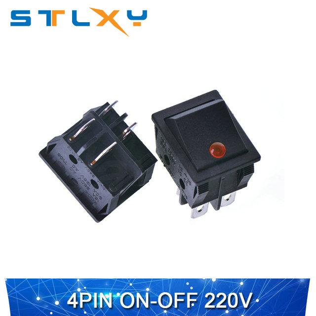 1PCS Electrical equipment with 3-digit 6-speed light switch KCD4 rocker switch power switch ON-OF-ON 30A 250VAC/16A/20A 125VA