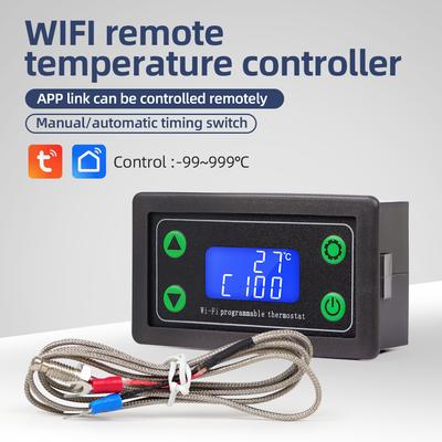 ZFX-TW01 Temperature Controller WiFi Programmable Digital Thermostat K-type DC 12-36V Adjustable Temperature Regulator