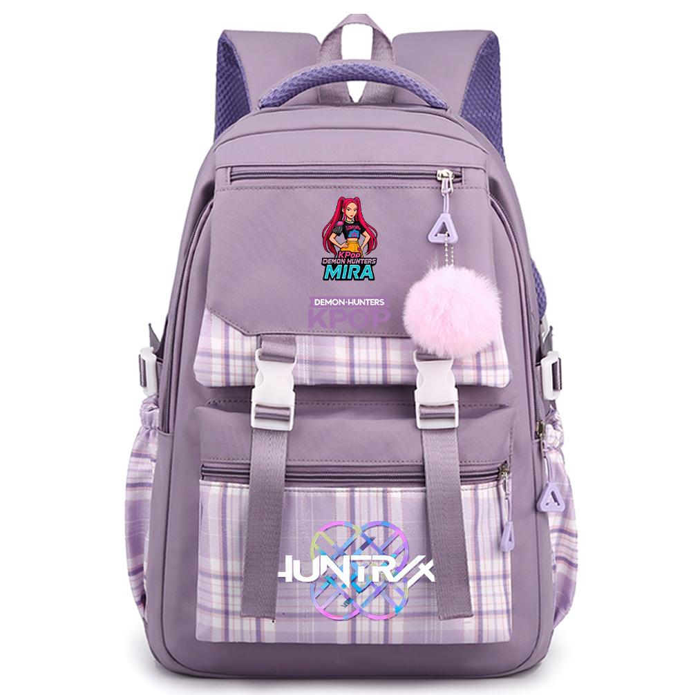 Cute Printed K-Pop Printed Large Capacity Backpack for Teenger Student Girl Boy Schoolbag Bookbag Kid Gift Women Waterproof Travel Bag Mochila