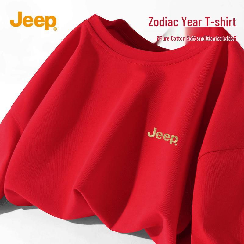 

JEEP Men s Year of the Horse Pure Cotton Short-Sleeve T-Shirt XL