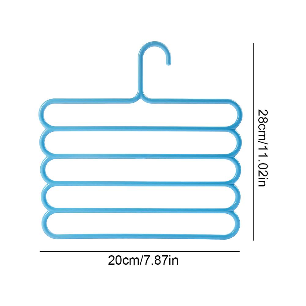 Multi-Layer Pants Rack - Space-Saving, Anti-Slip, and Adjustable Design for Organizing Clothes, Scarves, and Accessories