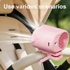Mini Clip-on Fan with Night Light LCD Display Stepless Speed Personal Desk Fan USB Rechargeable Portable Outdoor Travel Cooling