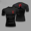 Men Compressed Shirt Sports Quick Guts Drying Fitness T-shirt Tight SweatAbsorbent Jogging Cycling Outdoor 8 Colors Short Sleeve
