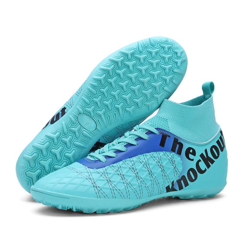 

Unisex Turf Football Boots Professional Society Soccer Cleats TF Soccer Shoes Non-slip Grass Training Sneakers Teenagers Sports 48 зелений