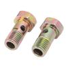 M10x1.25mm Banjo Bolt Metal Brake Line Banjo Bolt Adapter with Washers for Pipeline Connections