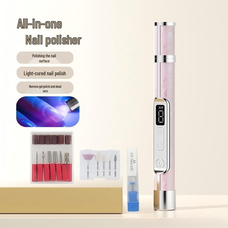 Portable Rechargeable Nail Grinder & Polisher - Professional Manicure Tool for Dead Skin Removal