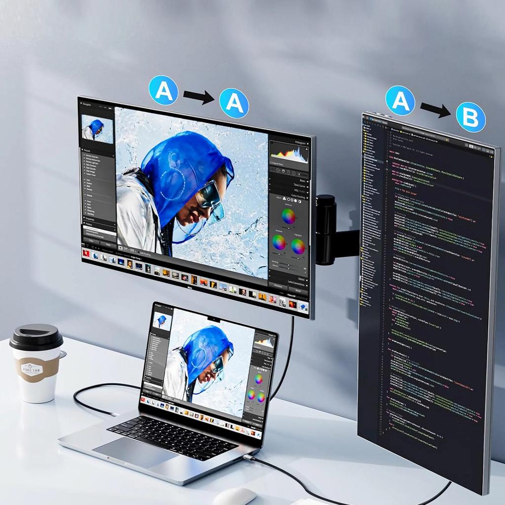 Kabel USB-C auf HDMI 4K 60Hz 1,8m - schwarz