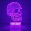 Skeleton 3D Illusion Lamp LED Desk Table Lamp Skull Night Light Best Christmas Halloween Birthday Gift for Child Baby Boys