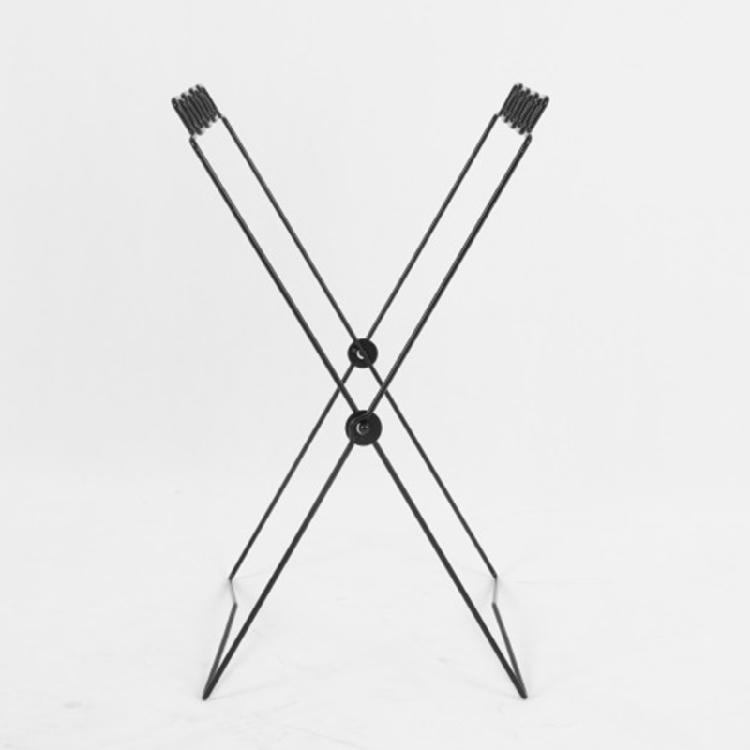 Stable and Portable Litter Bag Stand Garbage Bag Holder for Picnics Tables Tents and Tailgating in Black or White