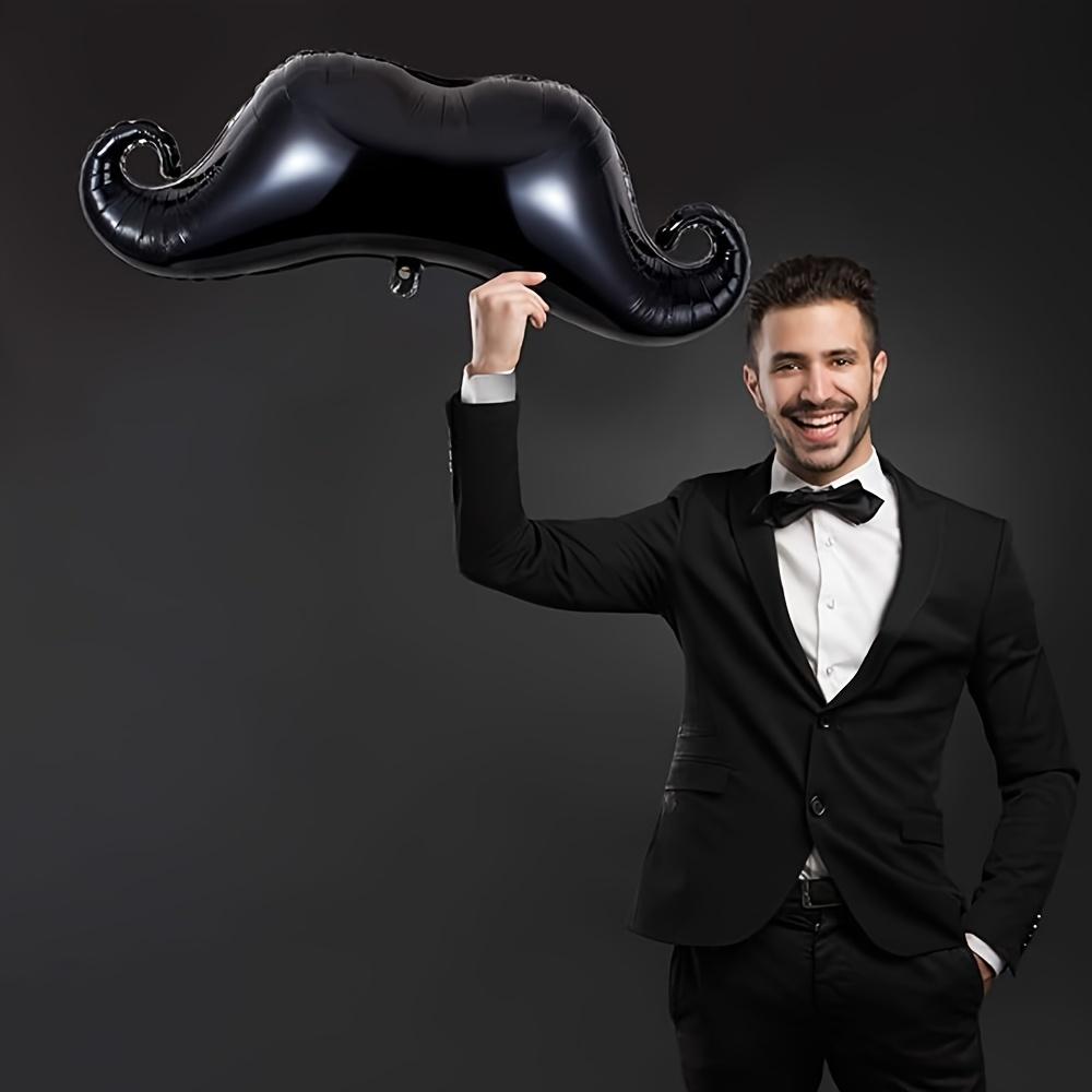 3Pcs Father's Day Theme Black Beard Aluminum Film Balloon Happy Father's Day Party Family Gathering Decoration Globos