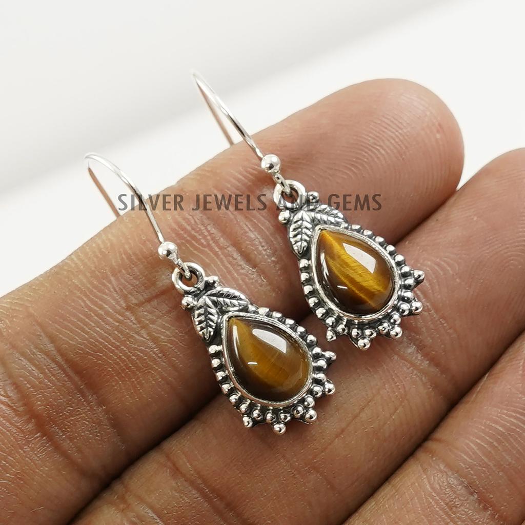 Natural Rainbow Moonstone Earrings, Teardrop Designer Earrings, Gemstone Earrings, Handmade Earrings, 925 Sterling Silver, Gift for Sister