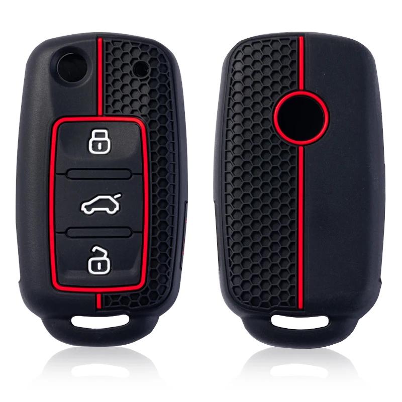 Car Remote Key Case Cover For Volkswagen Vw Polo Golf Passat Tiguan Beetle Caddy T5 Up Eos Skoda Octavia Seat Leon Altea