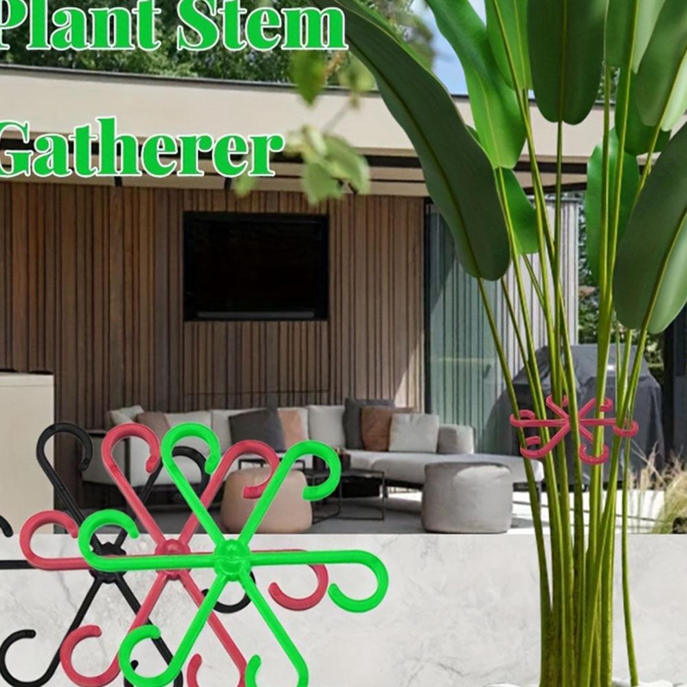 4Pcs Plant Fixing Clips for Green Plants and Flowers, Root and Stem Gathering Clips, Plant Climbing Support Frame, Gardening Tools