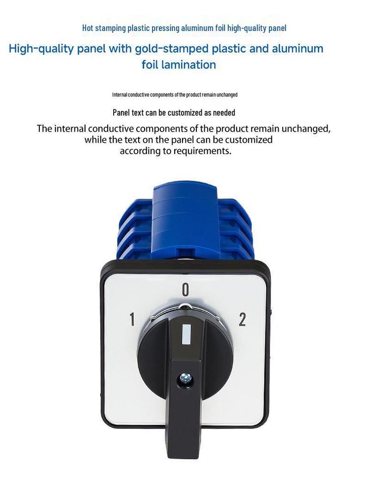 Zhuochao SZW26-63/D404.4 Three-Speed Four-Position Changeover Switch