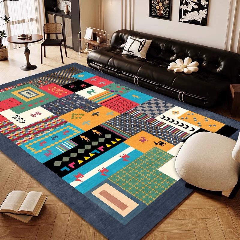 Bohemian-style Carpets for Living Rooms Bedrooms Sofas Coffee Tables Floor MATS Anti-slip and Anti-stain Home Decoration