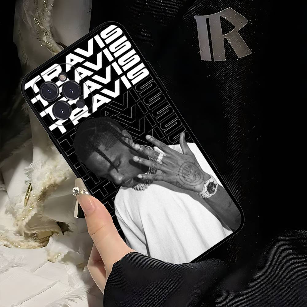 T-Travis S-ScottS Singer Soft Back Phone Cover Case For IPhone 17 16 Pro Max 15 12 11 16e 13 Mini 14 15 Plus