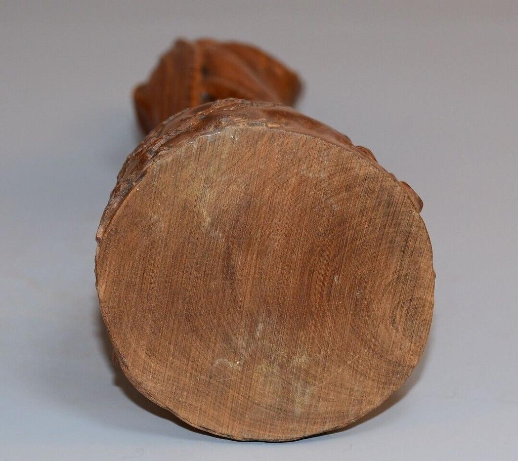 Chinese Antique Boxwood Carved Beautiful Woman Statue Sculpture Home Decor Art