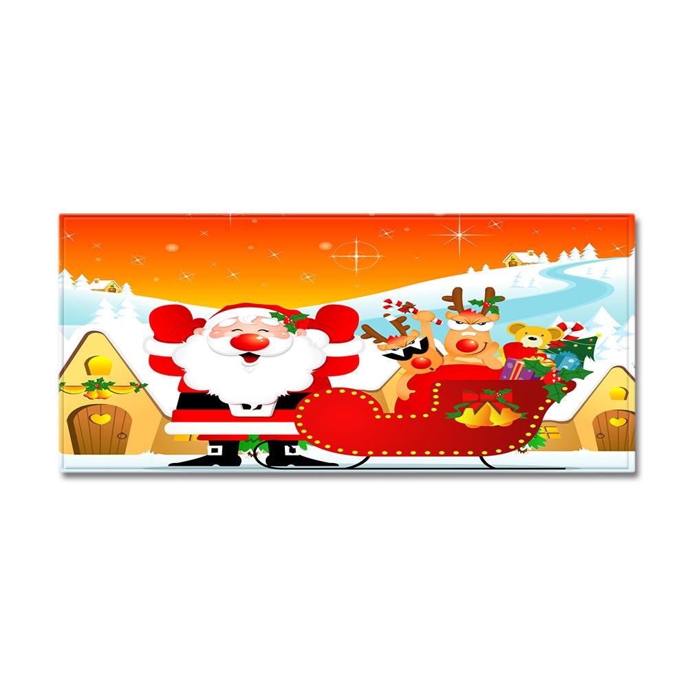 Christmas Kitchen Sand Carpet Doormat Long Floor Mat