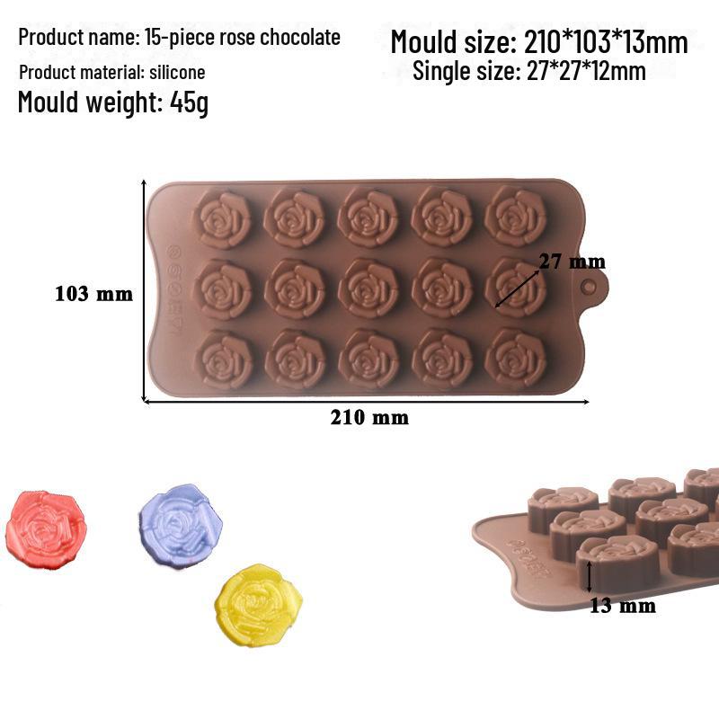 Dubai Rose Silikonform für Schokolade und Mousse