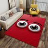 Funny Big Eyes Red Texture suitable as a non-slip mat for the living room or bedroom sofa