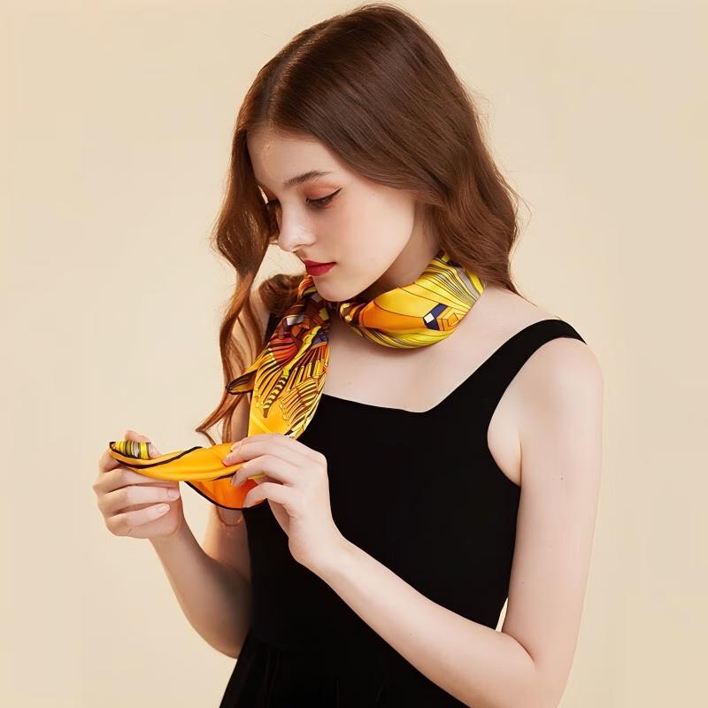 aurora 100% Mulberry Silk Square Scarf