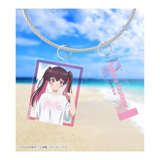 TV Anime "The Royal Family's Three Sisters Are Surprisingly Easy." Newly Illustrated Yao-Otome Sakura Beach Date ver. Double Wire Acrylic Keychain