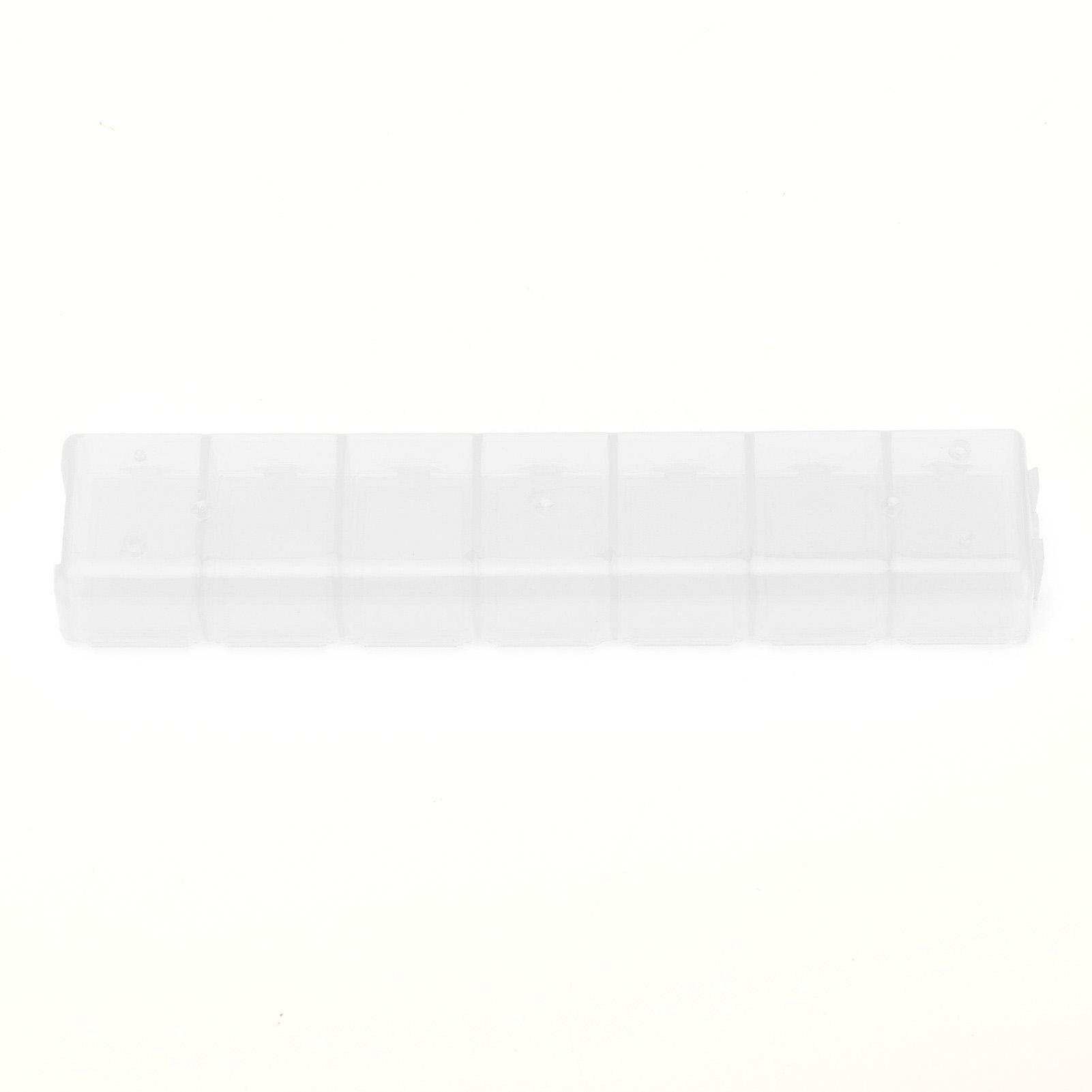 Divide Storage Box 7-Grid Watercolor Palette Jewelry Travel Repacking Plastic ContainerWhite белый