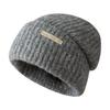 Knitted Hat for Women In Autumn and Winter High End Fashion Wool Hat Big Head Circumference Showing Face Small Warm Piles of Hat Cold Hat