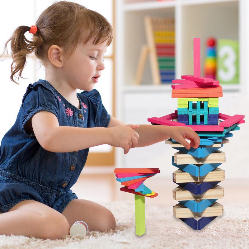 Wooden Building Blocks for Kids: Educational Construction Toys for Stacking and Building Fun