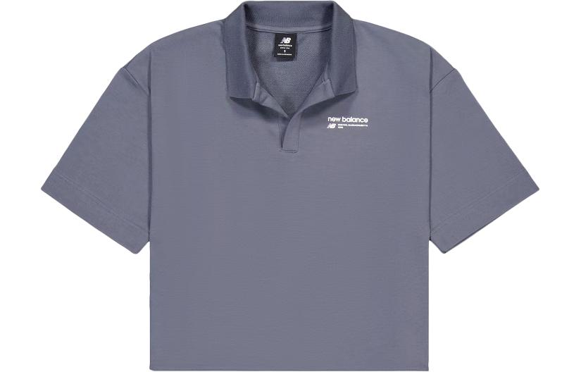 New Balance Polo Shirt Women s Gray WT33535-GT L