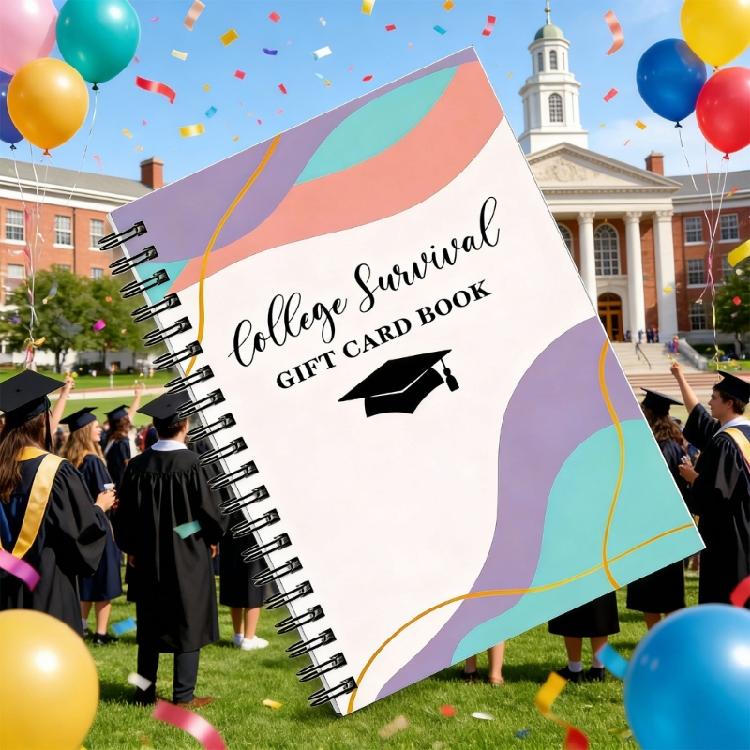 Portable Paper Card Collection Album With Multiple Slots 13x18cm Twin Coil Binding Card Holder For Graduates Students