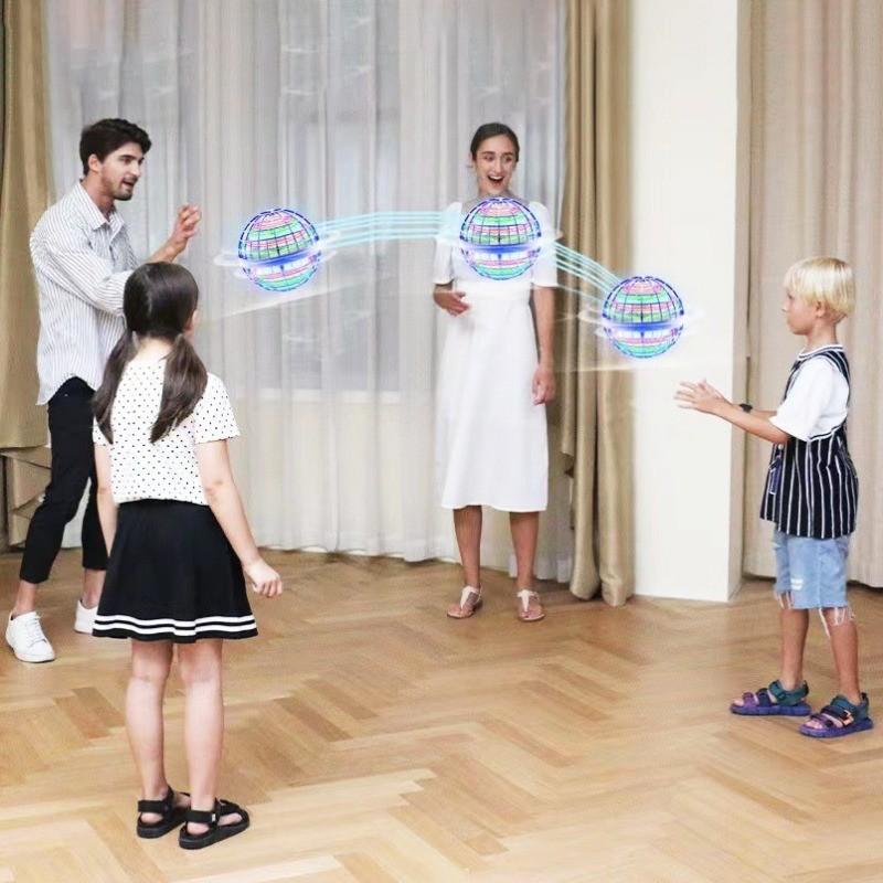 Non-Toxic Flying Ball Spinner Boomerang Flyorb Magic Suspension Sensing Cosmic Globe 360 ° Ball With Led Light Kids Toy Festival Gift