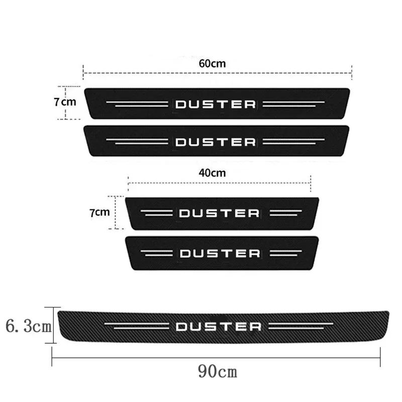 Car Decals for DACIA Duster Emblem Spring Lodgy Dokker Door Threshold Anti Scratch Protective Film Sill Waterproof Stickers