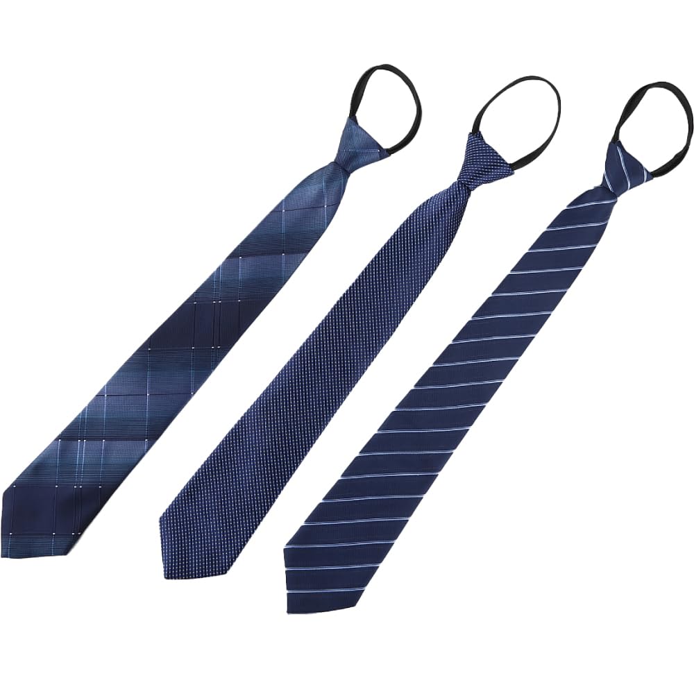 

[MIRAISOU] One-Touch Tie 3-Piece Set [Stylist s Choice - No Points Deduction] No Tie Required, Wrinkle-Resistant, Washable, Men s, Suitable for