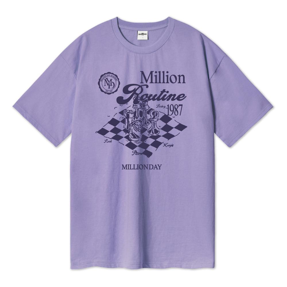 Million Day Million Chess Over T-Shirt White/L