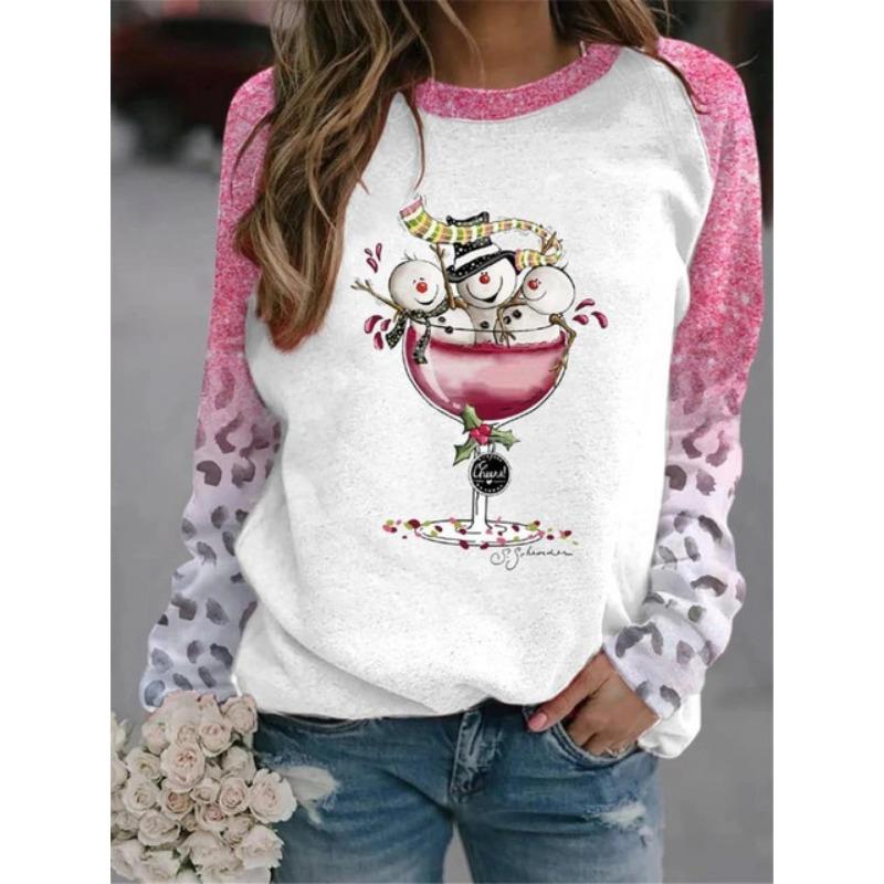 Рукава реглан Забавный тотемный рисунок Печать Универсальная цифровая женская футболка — фото 13