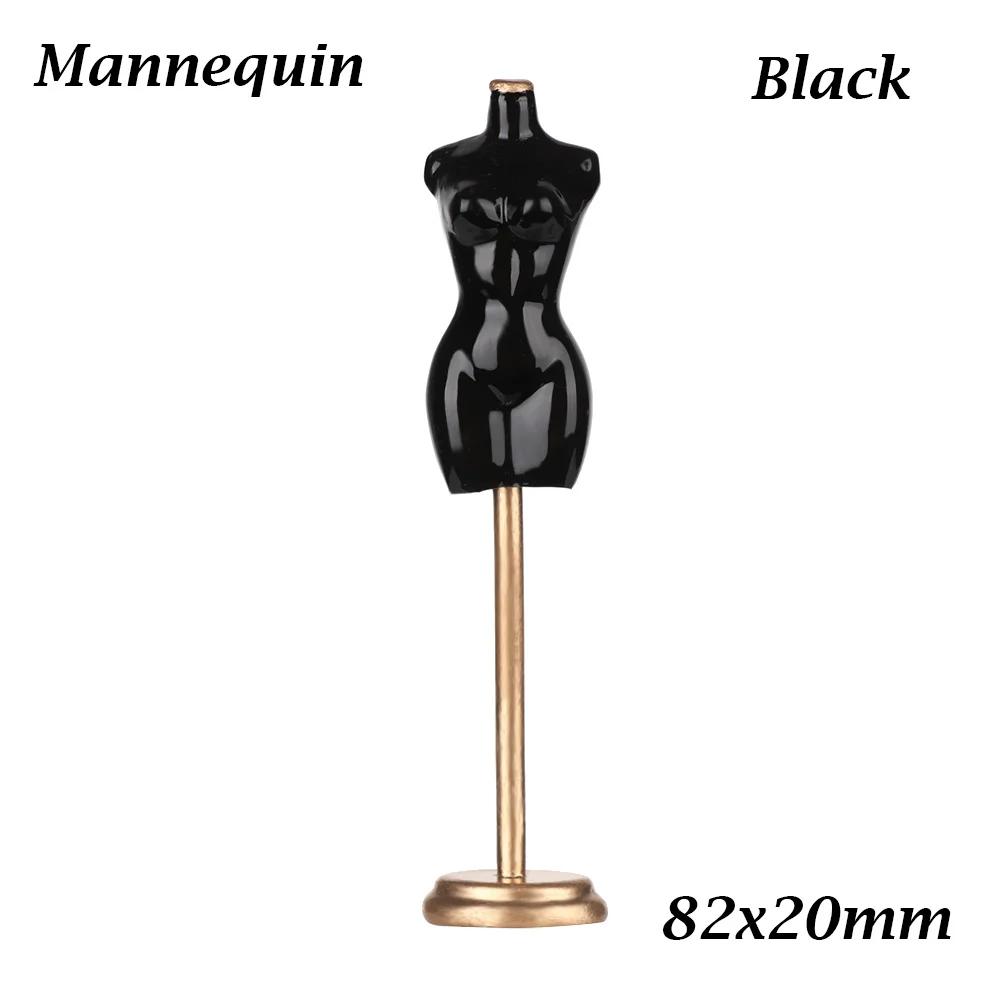 1/12 Dollhouse Mini Mannequin Ruler Set Evening Dress Simulation Humanoid Model Props Miniature Accessories Children Kids Toys