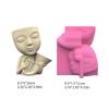 Versatile Silicone Mold Concrete Molds Silicone Casting Mold Doll with Horn Shape Vase Mold for Vases Pen Holder Crafts