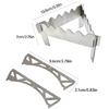 Outdoor Camp Alcohols Stove Crosses Stand Stainless Steel Picnics Stove Rack for Camp Hiking