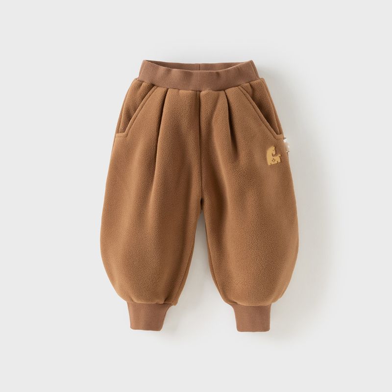 David Bella Children's 2026 Winter Fleece Pants for Girls and Boys, Thickened Jogger Pants, Baby Big Bottom Pants